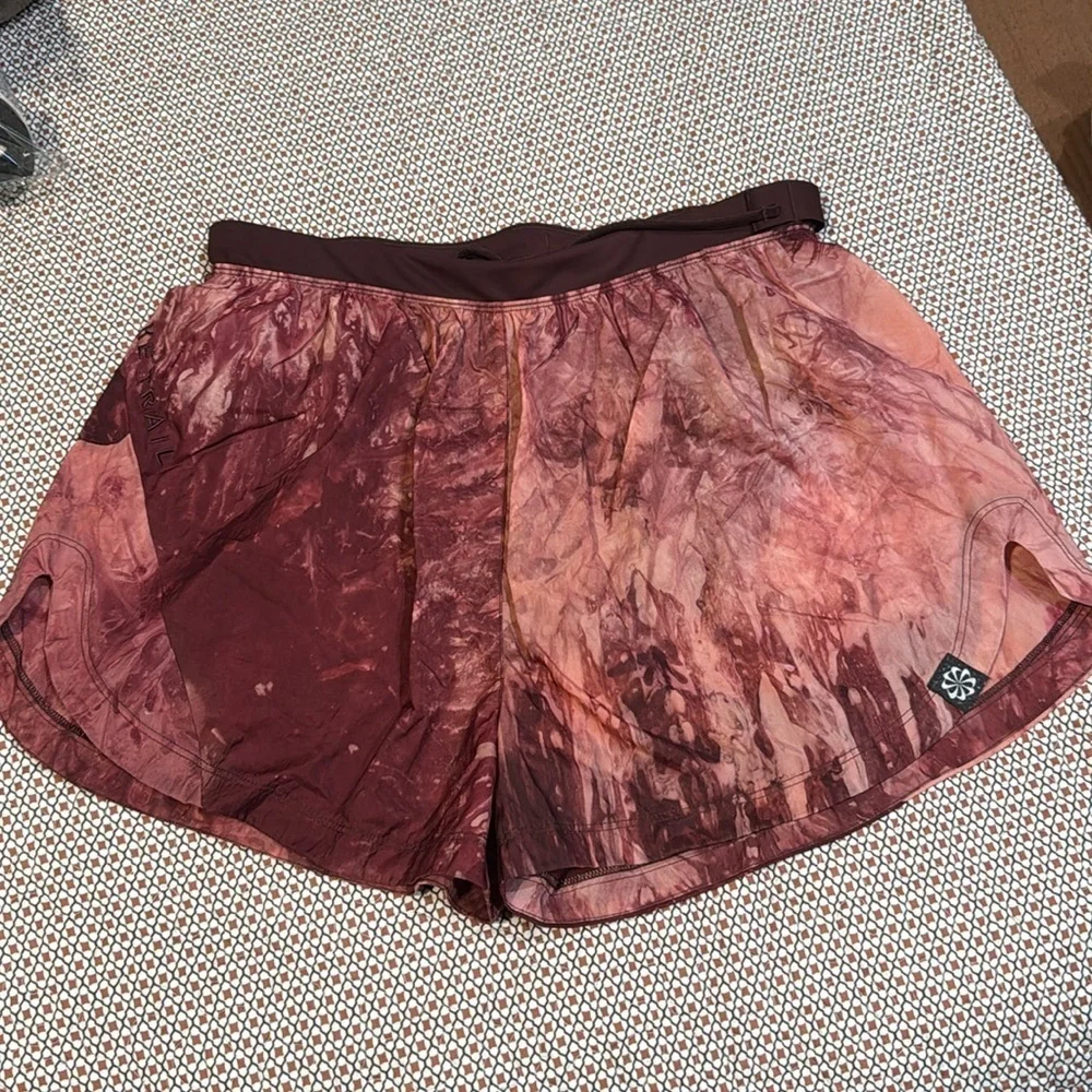 Nike Trail Women's Pink Tie-Dye Athletic Shorts